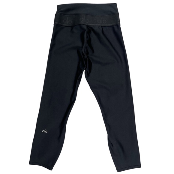 Alo Yoga High Waist Fitness Capri Leggings in Black Size Small - Picture 8 of 11